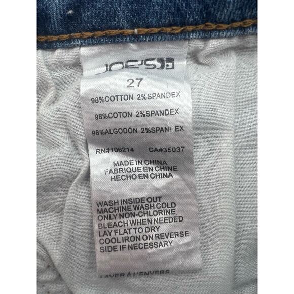 Joe’s Jeans Mid-length Shorts Factory Distressed Medium Wash Women's Size 27 - Picture 6 of 7